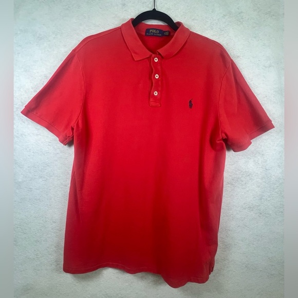 Polo Ralph Lauren Men’s Classic Fit Polo Shirts Lot of 2 large Blue & Red D36‎ - Picture 7 of 11